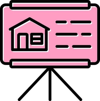 icono de vector de presentación