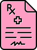 Medical Prescription Vector Icon