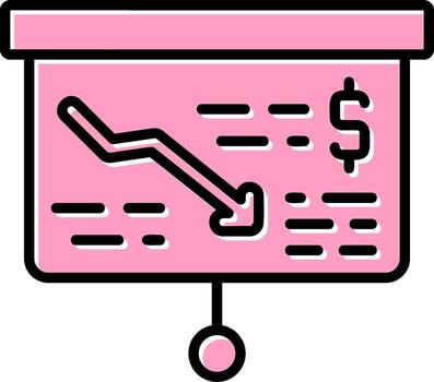 icono de vector de presentación