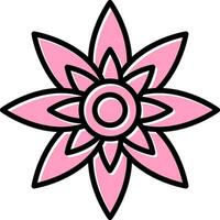 Lotus Flower Vector Icon