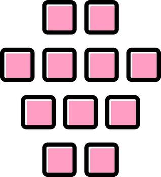 icono de vector de datos estructurados