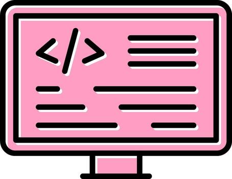 icono de vector de programación