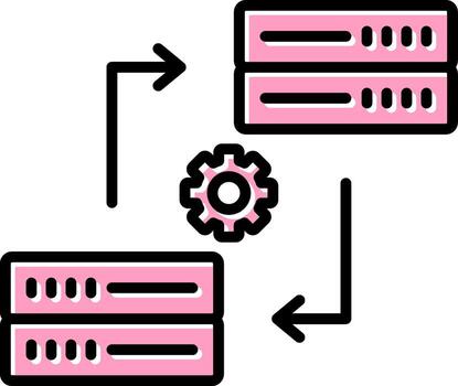 Data Synchronization Vector Icon