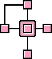 Clustering Vector Icon