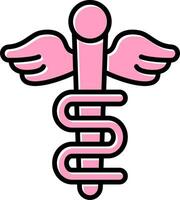 Rod Of Asclepius Vector Icon