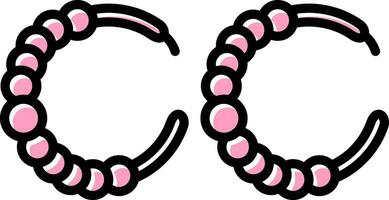 Hoop Earrings Vector Icon