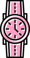 reloj, vector, icono vector