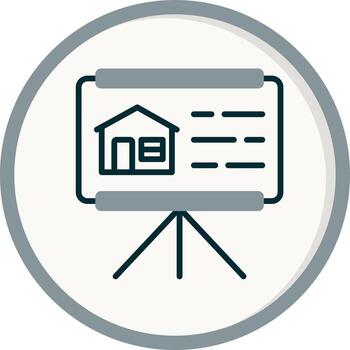 icono de vector de presentación