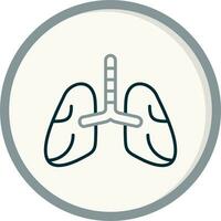 icono de vector de pulmones