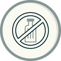 No Alcohol Vector Icon