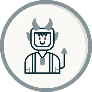 icono de vector de diablo
