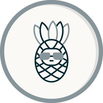 icono de vector de piña