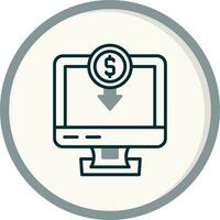icono de vector de computadora