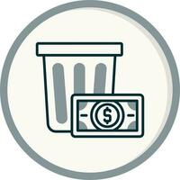 Wasted Money Vector Icon