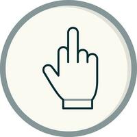 Middle Finger Vector Icon