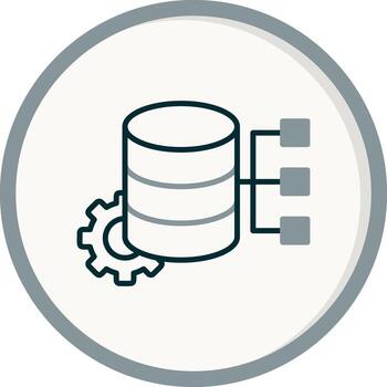 icono de vector de base de datos