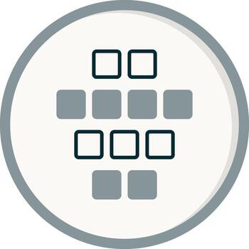 icono de vector de datos estructurados