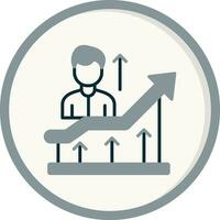 icono de vector de crecimiento