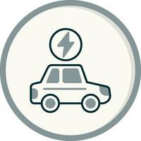 Electric Car Vector Icon