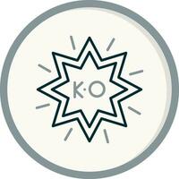 ko vector icono