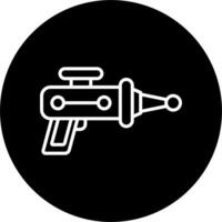 icono de vector de pistola láser