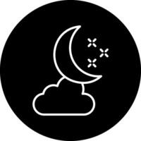 icono de vector de noche