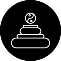 icono de vector de meditación