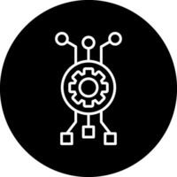 icono de vector de algoritmo