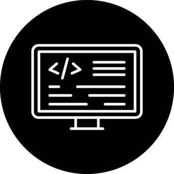icono de vector de programación