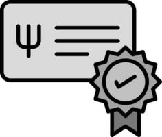 certificado vector icono