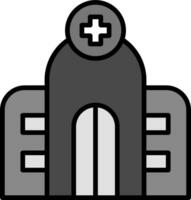 icono de vector de hospital