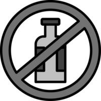 No Alcohol Vector Icon