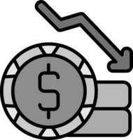 Money Loss Vector Icon