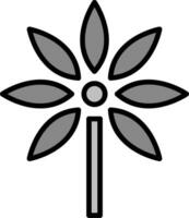 icono de vector de schefflera