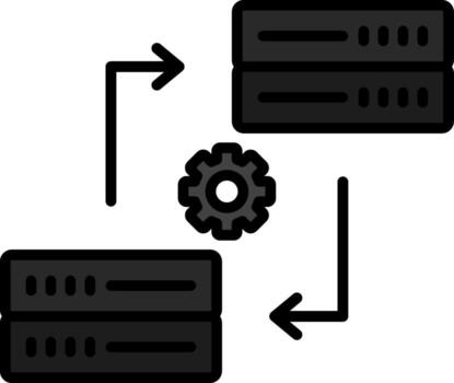 Data Synchronization Vector Icon