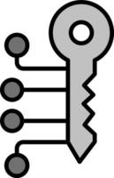 Digital Key Vector Icon