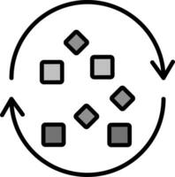 Unstructured Data Vector Icon