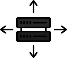 icono de vector de datos