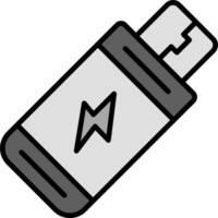 icono de vector de usb