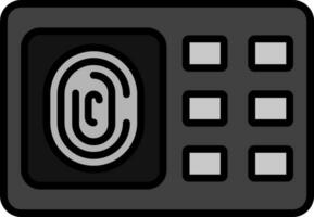 Fingerprint Scanner Vector Icon