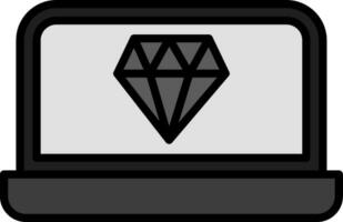 icono de vector de diamante