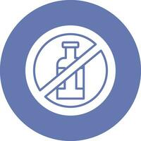 No Alcohol Vector Icon