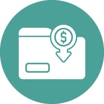 icono de vector de carpeta