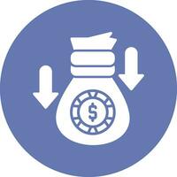 Money Loss Vector Icon