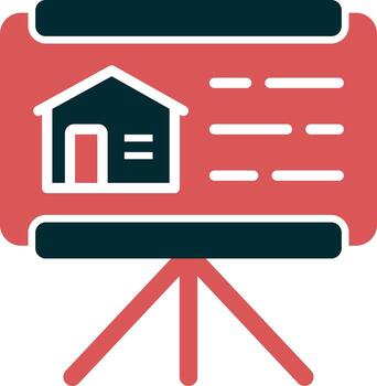 icono de vector de presentación