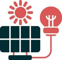 icono de vector de energía renovable