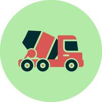 Concrete Mixer Vector Icon