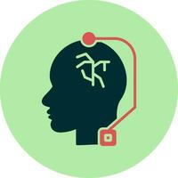 Deep Brain Stimulation Vector Icon