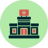 icono de vector de hospital