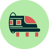 Hyperloop vector icono